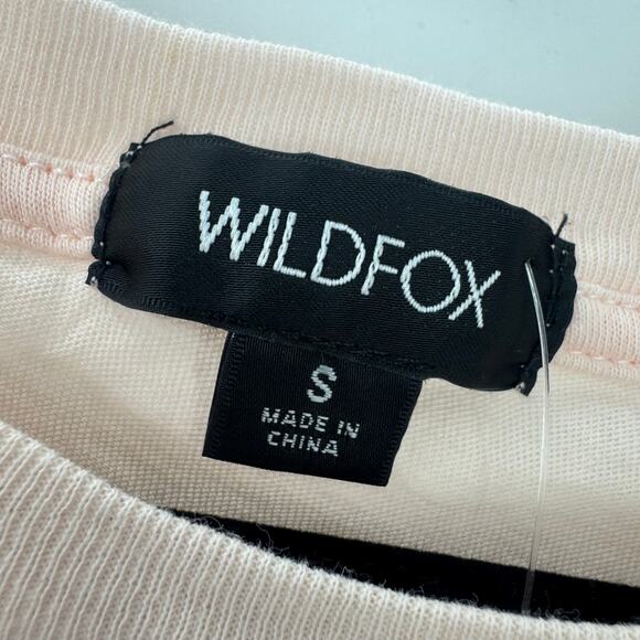 Wildfox Women's Sunshine Baby Keke Short Sleeve T-Shirt Pink Salt Size S NWT - Picture 10 of 10